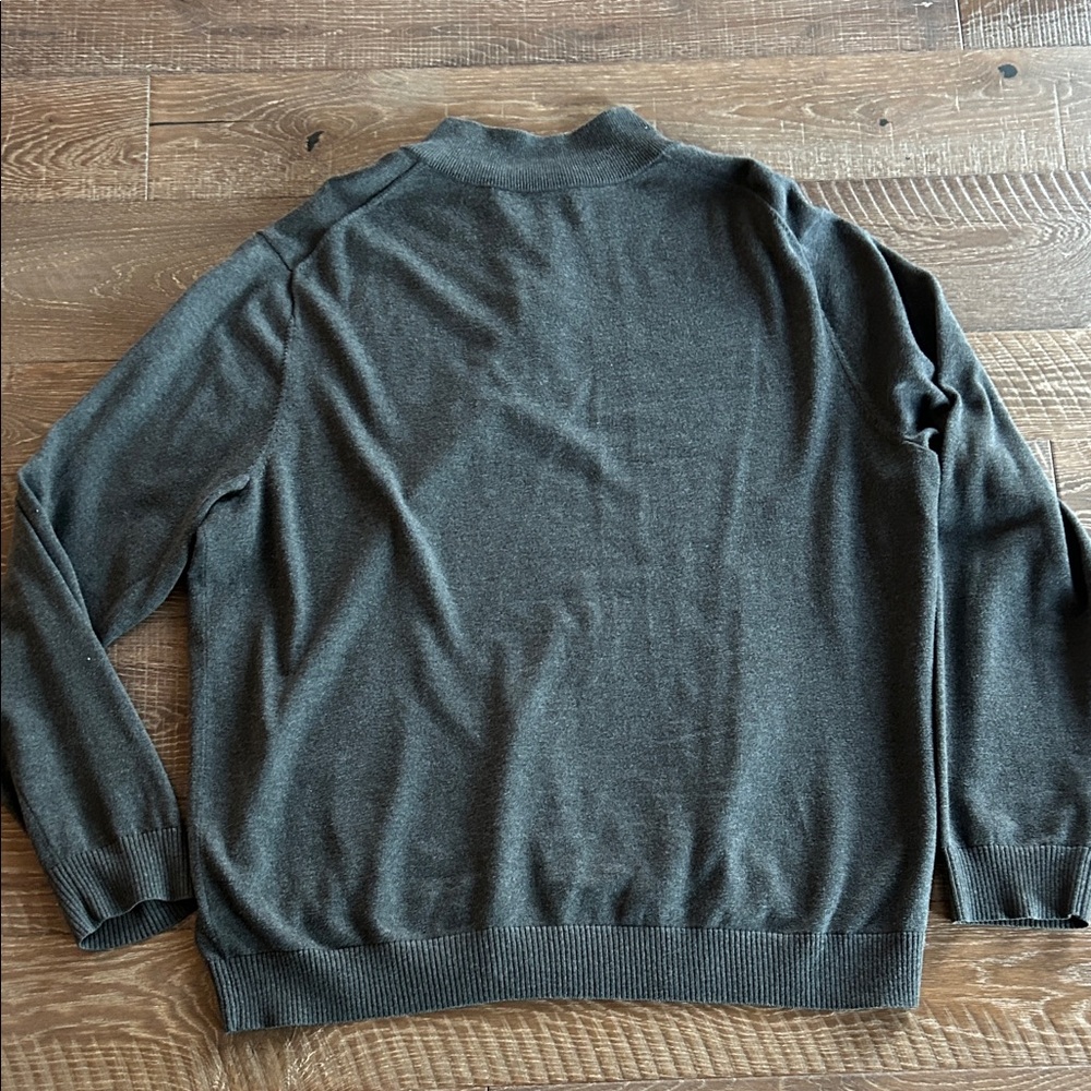 Vineyard Vines Men's Dark Gray Zip-Up Sweater - Picture 5 of 5